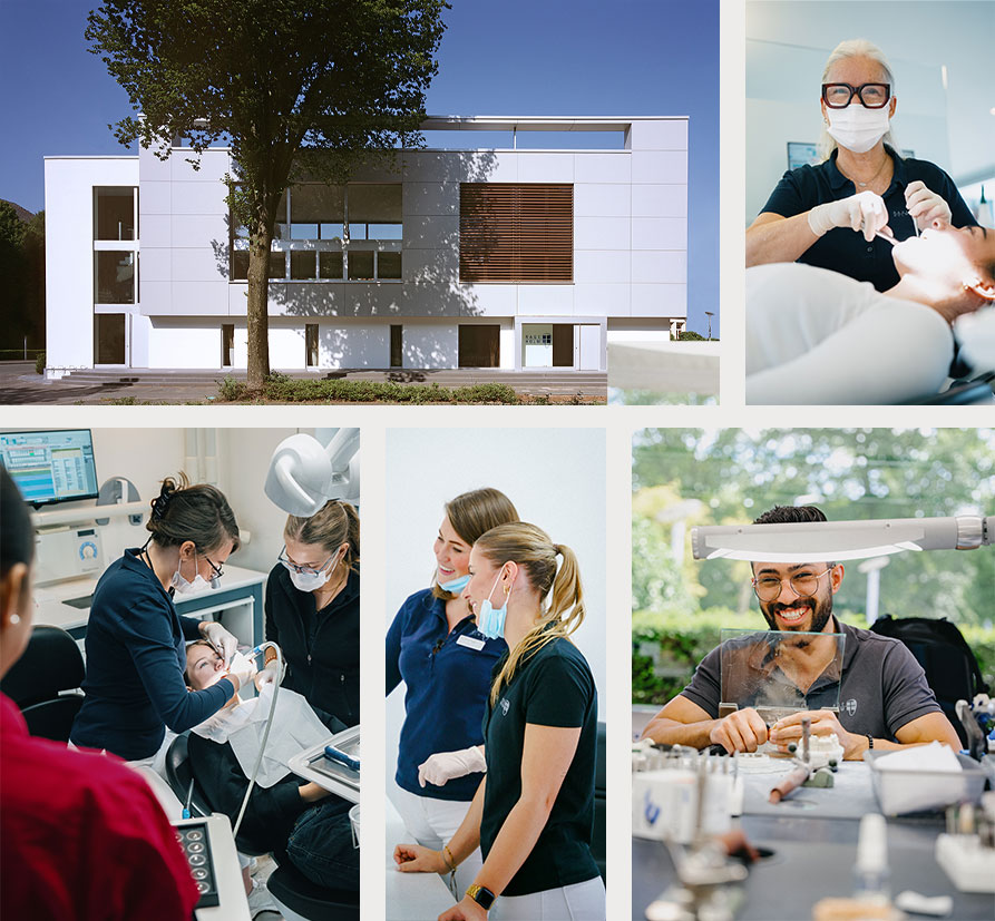 Zahnarztpraxis Rage-Holm in Bocholt mit Team, Behandlung und eigenem Dentallabor